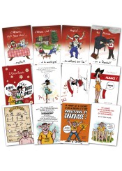 Lot de 12 cartes postales